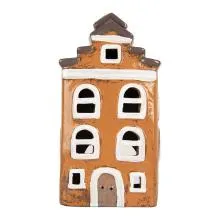 Dekorativní domeček na čajovou svíčku 13x10x23 cm