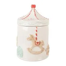 Keramická dóza CAROUSEL Ø 15x22 cm