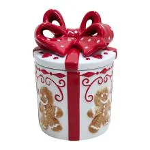 Keramická dóza GIFT Ø 11x17 cm