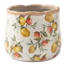 Keramický květináč LEMONS Ø 11x10 cm