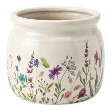 Keramický květináč FLOWERS Ø 20x15 cm