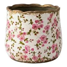 Keramický květináč FLOWERS Ø 14x12 cm