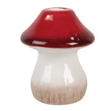 Keramický svícen MUSHROOM Ø 9x10 cm