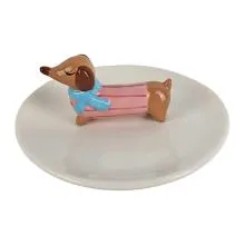 Dekorativní keramická miska DOG Ø 13x5 cm