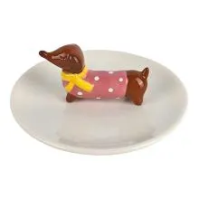 Dekorativní keramická miska DOG Ø 13x5 cm