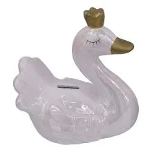 Keramická pokladnička SWAN 11x7x12 cm