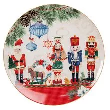 Porcelánový dezertní talíř NUTCRACKER Ø 21*2 cm
