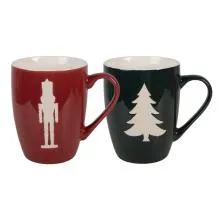 Sada dvou porcelánových hrnků (2) 12x8x11 cm / 350 ml