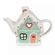 Keramická konvička GINGERBREAD HOUSE 21x10x15 cm / 600 ml