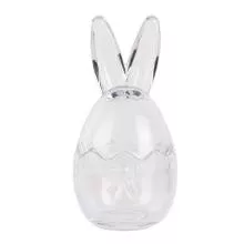Skleněná dózička RABBIT Ø 9x17 cm