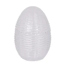 Skleněná dózička EGG Ø 8x12 cm