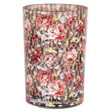 Sklenička na čajovou svíčku FLOWERS