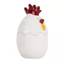 Skleněná dózička CHICKEN Ø 8x14 cm