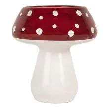 Skleněný svícen na čajovou svíčku MUSHROOM Ø 7x7 cm