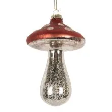 Skleněná vánoční ozdoba MUSHROOM