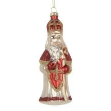 Skleněná vánoční ozdoba SANTA CLAUS