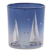 Sklenička na čajovou svíčku SAILBOAT