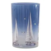 Sklenička na čajovou svíčku SAILBOAT