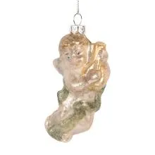 Skleněná vánoční ozdoba ANGEL 5x3x10 cm