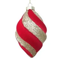 Christmas Bauble Red Glass