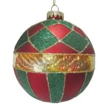 Christmas Bauble Ø 10x10 cm Red Glass