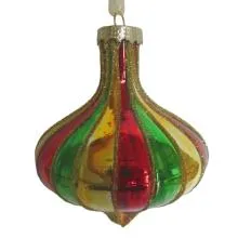 Christmas Bauble Ø 8x10 cm Red Glass