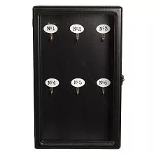 Dřevěná skříňka na klíče BLACK 24*7*38 cm