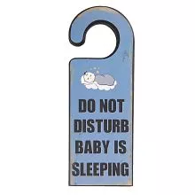 Dřevěná cedulka BABY IS SLEEPING