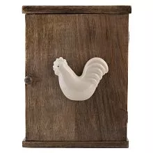 Dřevěná skříňka na klíče CHICKEN 23*8*30 cm