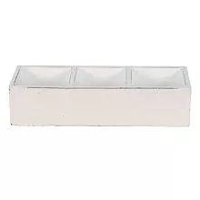 Dřevěný box s přihrádkami 33*12*7 cm