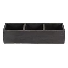 Dřevěný box s přihrádkami 33*12*7 cm