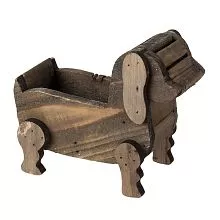 Dřevěný stojan na květináč DOG