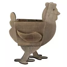 Dřevěný stojan na květináč CHICKEN