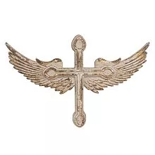Nástěnná dekorace CROSS WITH WINGS 48x3x31 cm