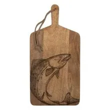 Dekorativní dřevěné prkénko FISH 25x2x50 cm