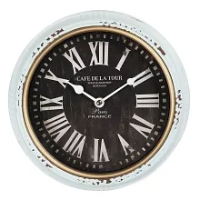 Nástěnné hodiny CAFÉ DE LA TOUR Ø 24 *3 cm / 1*AA