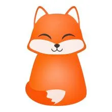 Dětská LED noční lampa FOX 21x13x22 cm