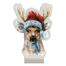 Vánoční zrcadlová lampa Infinity DEER 16x5x25 cm