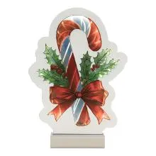 Vánoční zrcadlová lampa Infinity CANDY CANE 15x5x21 cm