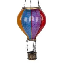 Decorative Model Hot Air Balloon Pink Plastic