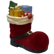 Vánoční dekorace Santova bota s dárky