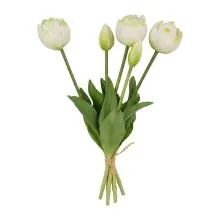 Svazek umělých bílých tulipánů