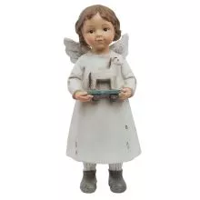 Dekorativní figurka andílka s koníčkem