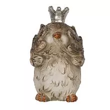 Dekorativní figurka ptáčka s korunkou