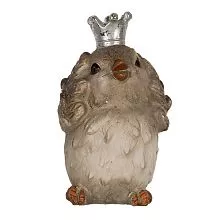 Dekorativní figurka ptáčka s korunkou