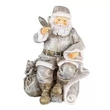 Dekorativní figurka Santy píšícího dopis 10*7*13 cm