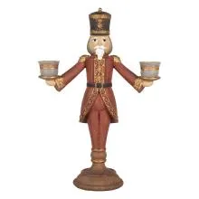 Svícen v podobě figurky Louskáčka