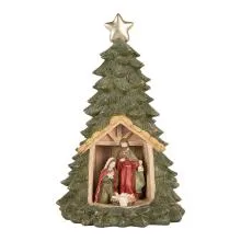 Vánoční dekorace s LED osvětlením CHRISTMAS TREE Ø 15x24 cm