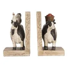 Levá a pravá zarážka na knihy COW 17x10x14 cm