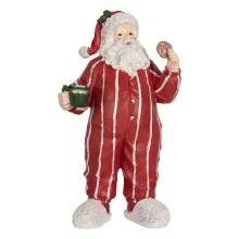 Dekorativní figurka Santa Clause v pyžamu 18x11x31 cm